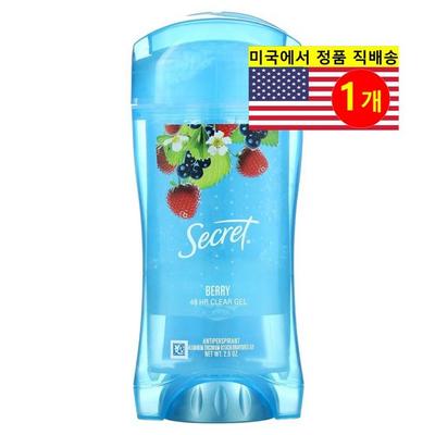 Déodorant Secret gel transparent longue durée 48 heures parfum baie, 1 unité, 74g