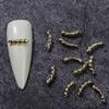 20Pcs Decorative Fade-Resistant Delicate Easy Paste Manicure Decor Twist Nail Ornament Manicure Decor