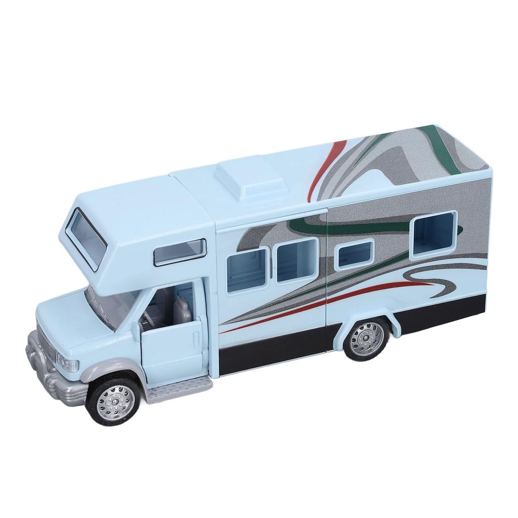 1Celsius32 Kids RV Toy Sound Light Opening Doors Simulation Educational Alloy Motorhome Toy for Children