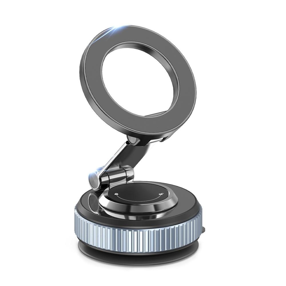 Magnetic Phone Stand for Car 360° Rotatable Phone Holderni Car Phone Mount with Vacuum Suction Cup Foldable Stand with Magnetic Ring forrror/Shower/S
