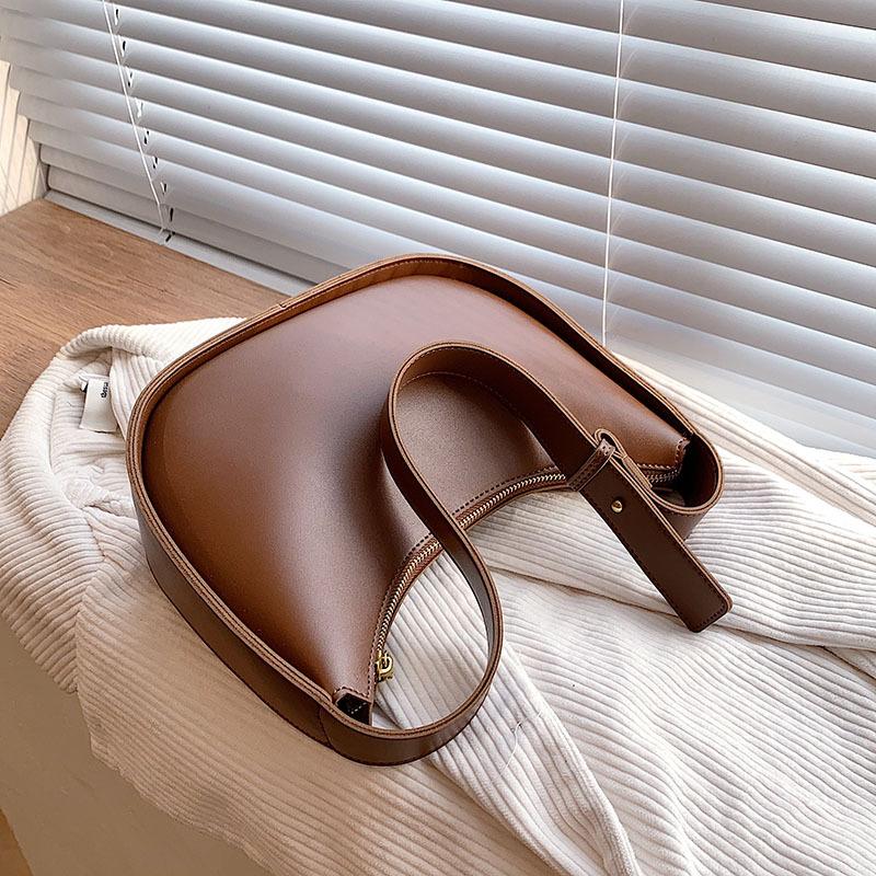 

Летние новые текстурированные женские сумки подмышками, модные трендовые сумки из искусственной кожи на одно плечо, простые универсальные женские сумки через плечо (20cm<Max Length<30cm)