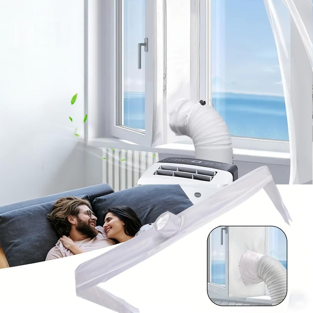 Versiegelte Klimaanlagen-Fensterdichtung Flexibles Tuch Fensterdichtungs-Set Schräge Fenster