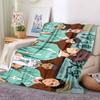 1Pc Teamwork Sports Flannel Blanket, Soft And Comfortable, Casual Warm, Camping Travel, Christmas, Halloween Xmas Gift S1656