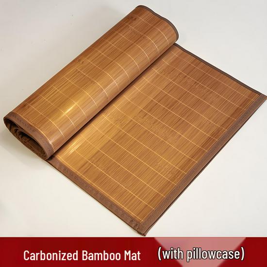 Free Shipping Bamboo Cool Mat: 2026 Dual-Use Foldable Ice Silk for Summer/Winter - Perfect for Dorms.