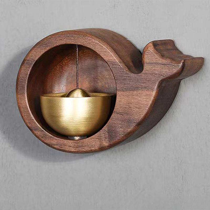 Messing Dopamin-Stil Glocke Schlafzimmer Anhänger, Eingangsklingel, Meditations-Windspiel Dekoration, Türdekoration Glockenornament.