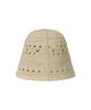 Bajal Va Patch Soft Knit Bucket Hat Beige