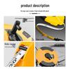 Precision Leather-Cased Fiber Measuring Tape: 10m to 100m for Industrial Surveying
