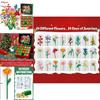 Bloemenboeket Kerstkalender met aftelfunctie en bouwstenen in een verrassingsdoos voor knutselprojecten en als kerstcadeau.