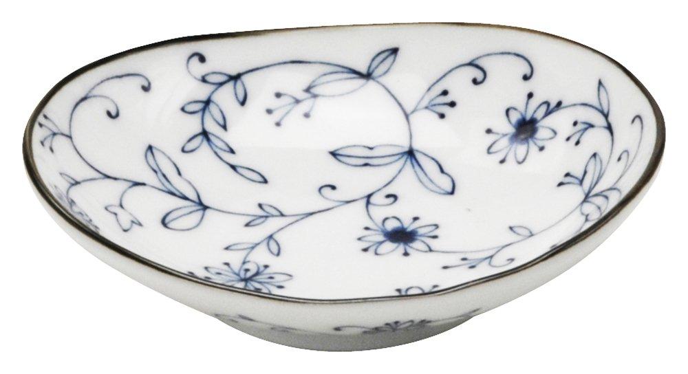 Mino ware oval 3.5 plates set of 3 line arabesque 139155(3)