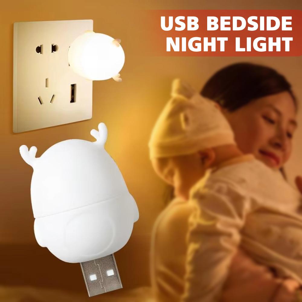 Mini USB LED Nachtlicht USB Stecker Nachtlicht Schlafzimmer Nachttisch Küchenlampe Cartoon Dekoration Tischlampe Für Kinder Geschenk