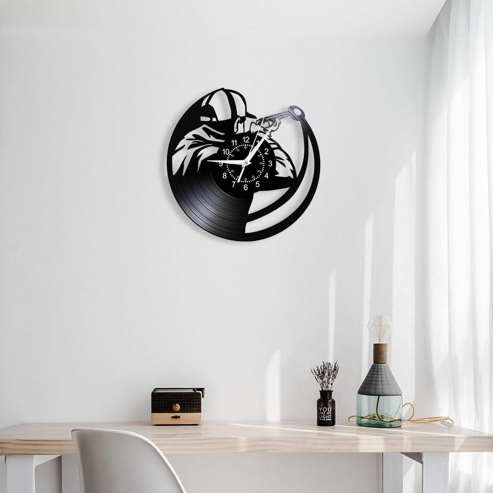 Trap Skeet Shooting Wall Clock Modern Decoration Men's Cave Bedroom Living Room Shooter Exclusive Gift Vinyl Record Wall Watch