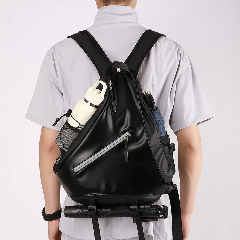 Men's Backpack Multi-Function Crossbody Bag Large Capacity Chest Bag Riding Bag