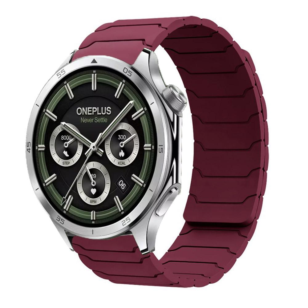 20 22mm Silikonarmband für OnePlus Watch 46mm/OnePlus Watch 3 2 2R Magnetisches Armband für OPPO Watch X/X2/4 Pro Armband Correa
