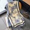 Scarf Women's Autumn and Winter New Flowers Thickened Warm Scarf Cashmere Large Shawl Dual-purpose Versatile