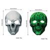Full Face Halloween Skeleton Mask Spooky Funny Scary Skull Headgear Luminous Easy To Wear Party Cosplay Mask Cosplay