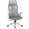 Fotel Biurowy Ergonomiczny Obrotowy Caret 2 Wentylowany Szary Nowoczesny
