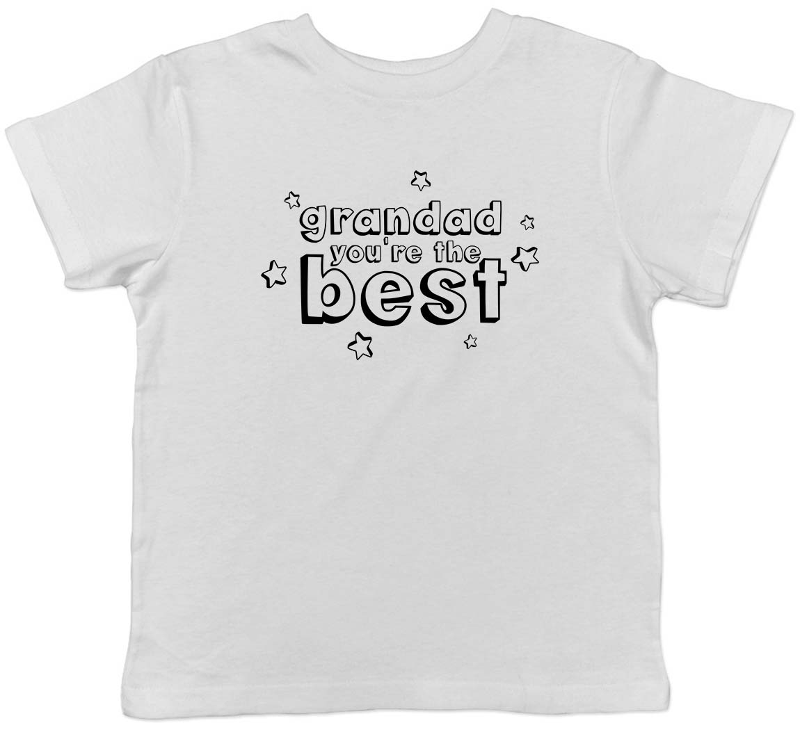 Grandad Your The Best With Stars Childrens Kids T-Shirt Boys Girls 160