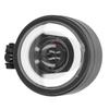 LED Headlight Vintage Round Angel Eye Front Lamp Fit for Motorcycle Cruiser Choppers Bobber Cafe Racer(White Yellow