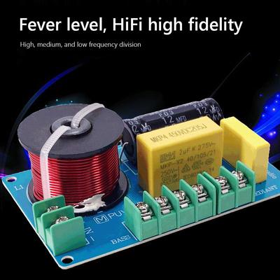 200W Speaker Frequency Divider MKP Metal Film Audio Woofer Crossover Filter DIY Audio Modification for 3.5/4/4.5-8 Inch Speakers