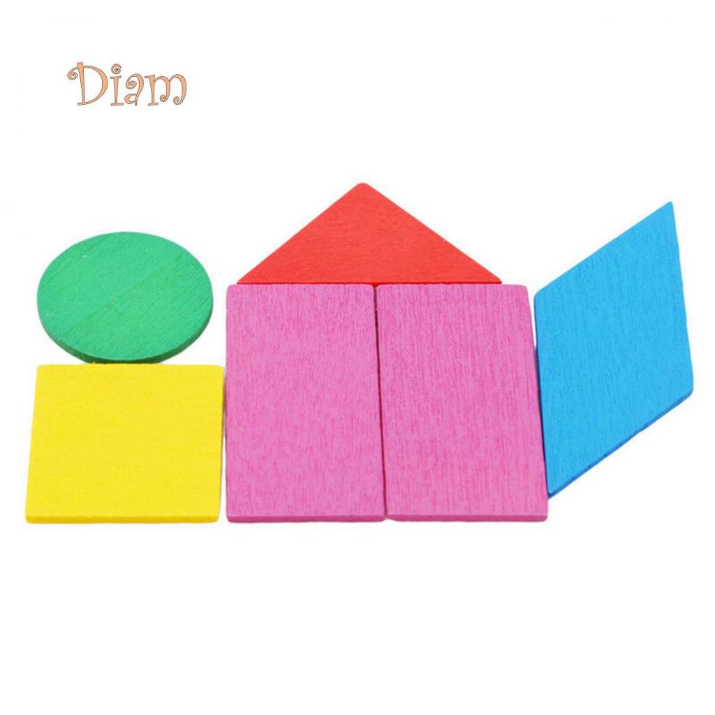 OBS Toy Product Dřevěné barevné kulaté geometrické čipy Matematické učební pomůcky pro děti