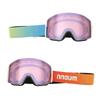 Noam Ski Goggles for Men and Flat Double UV Storage Pouch Suitable for Snowboarding and Other Glasses NN22EFGG02M/A Women, Frameless, Lens, Anti-Fog,