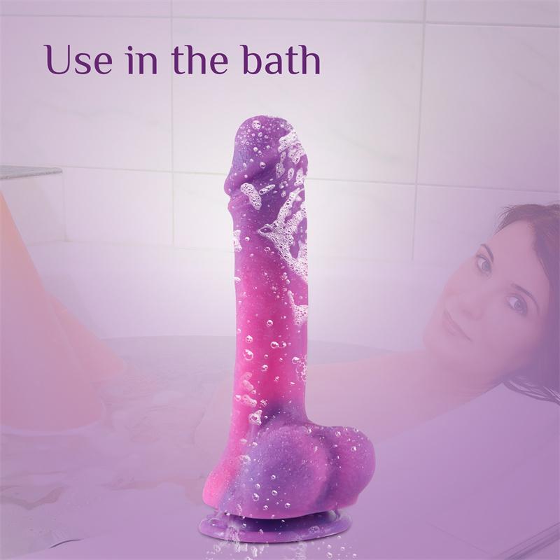 Female Real-feeling Liquid Silicone Simulation Penis New Colorful Big Penis Dildo