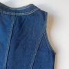 Ensemble Gilet en Denim Rétro pour Filles et Pantalon Large pour Automne/Printemps