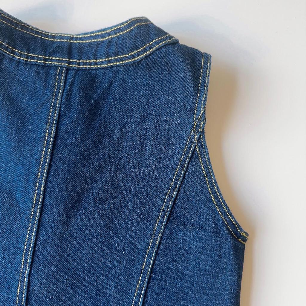 Ensemble Gilet en Denim Rétro pour Filles et Pantalon Large pour Automne/Printemps