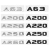 ABS Car Letter Rear Stickers Trunk Badge Emblem Decal for Mercedes Benz A63 A200 A220 A250 A260 A Class W168 W169 W176