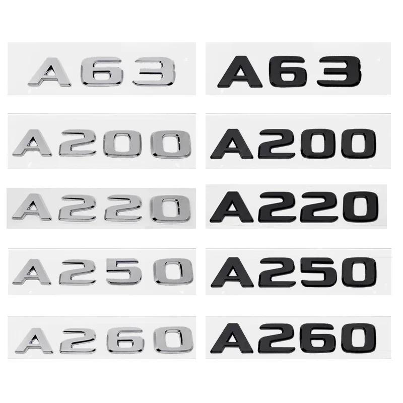 ABS Car Letter Rear Stickers Trunk Badge Emblem Decal for Mercedes Benz A63 A200 A220 A250 A260 A Class W168 W169 W176 AN1
