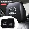 Car Seat Headrest Cover Pillow Case Cushion Neck Cover for Mazda 3 bk bl bj bn 323 Axela Atenza CX-3 CX-4 CX5 CX-7 Accessories