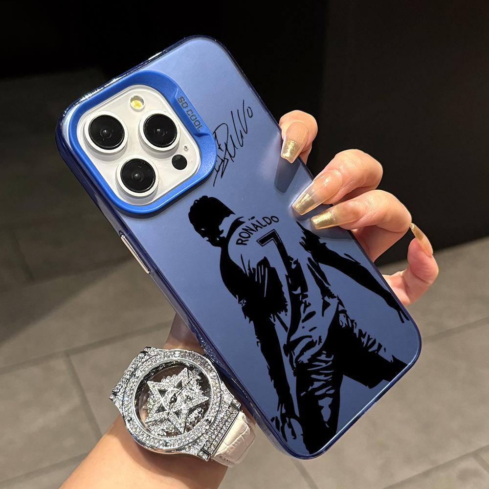 Football Star Cristiano Ronaldo Phone Cases for Apple iPhone 16 15 14 Plus Case 11 12 13 Pro Max XR XS X 7 8 Shockproof Cover