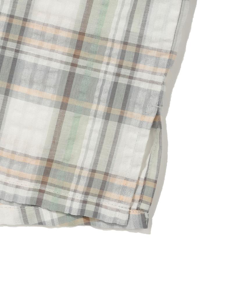 WACKY WILLY Women'S Semi-Oversized Check Short Sleeve Shirt Green