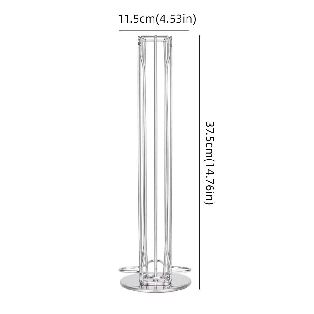 Plating Coffee Capsules Holder 360 Degree Rotatable 40 Coffee Pod Holder Coffee Capsules Stand Rack Hollow Structure