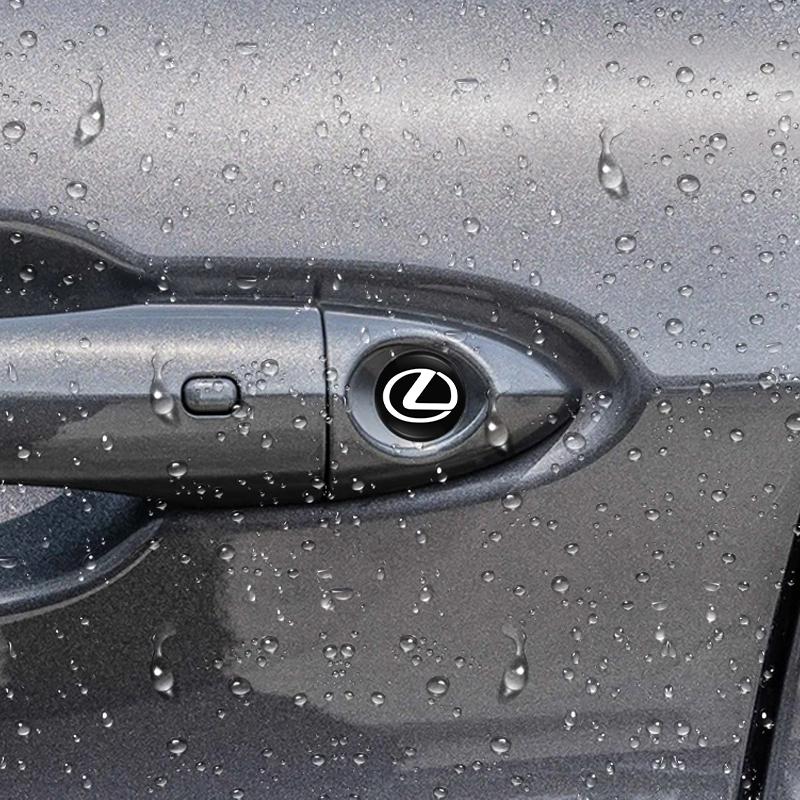 MMLU4 14/16mm Car Key Stickers Aluminum Decorative Paster For Lexus RX330 IS250 Ct200h ES300h GX Auto Interior Accessories keychain