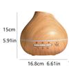 Light Wood Grain Aroma Diffuser - 500ml Automatic Spray, 7-Color Ultrasonic Humidifier