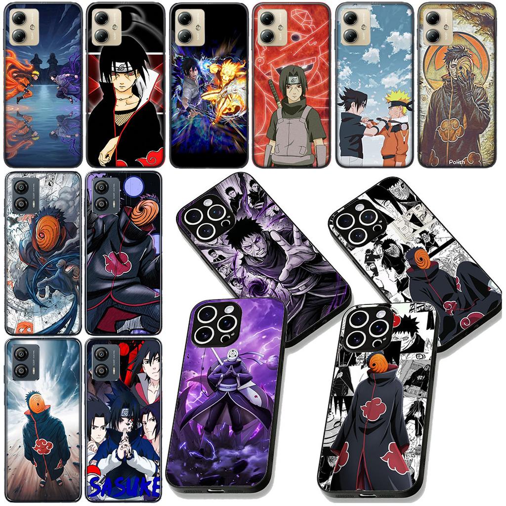 Sasuke Tobi Uchiha Obito Narutos Phone Cover for Motorola Moto G86 G14 G35 G34 G45 G55 G67 G75 G85 G24 G15 G54 G57 Power Case