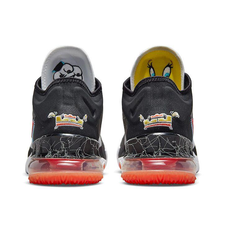 Space Jam X LeBron 18 Low Sylvester X Nike Tweety Unisex Sneakers Grey White Black CV7562-103