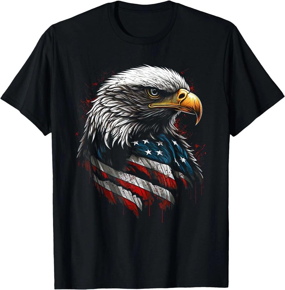Patriotic Eagle USA American Flag 4th of July Men Women T-Shirt Unisex T-Shirt S