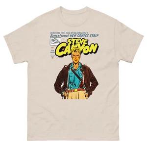 Steve Canyon T Shirt | Classic Vintage Comic | Retro Aviation Adventure Tee
