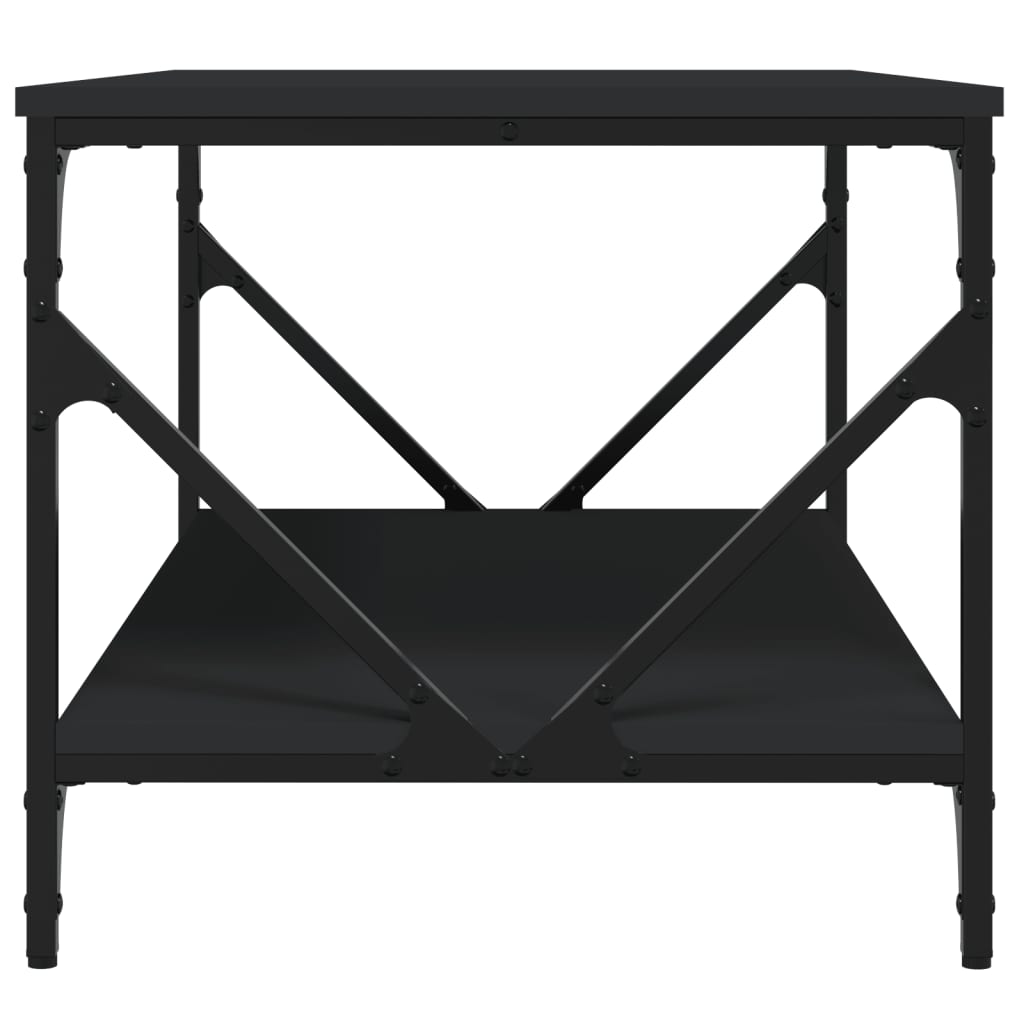  Coffee Table, Black, 90x50x45 Cm, Wood-based Material