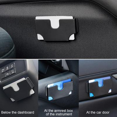 Car Seat Console Card Holder Car Interior Card Holder Multi-function Portable Card Storage Box Car Sun Visor Card Slot Box