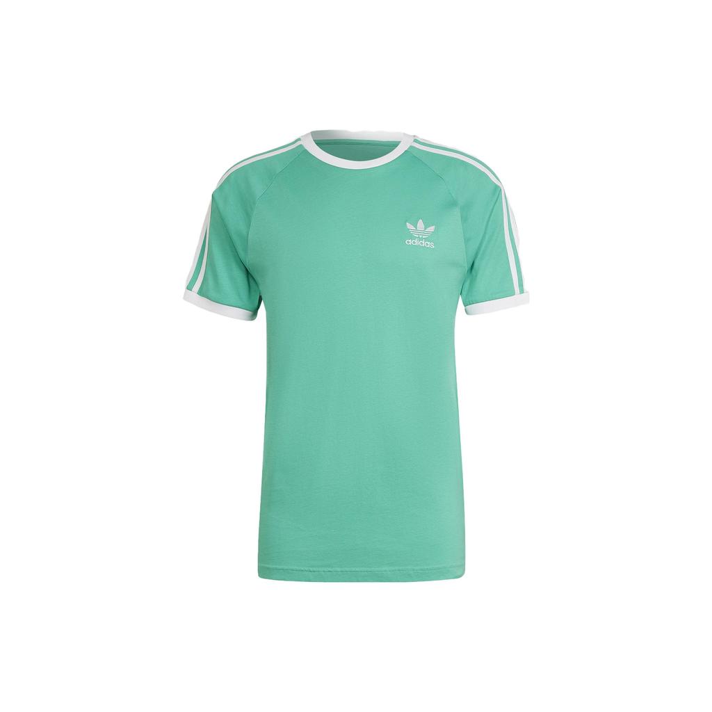 Adidas T Shirts Men's Green Crew Neck Moderate Straight Fit HE9549