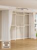 Floor-Standing Clothes Rack: Bedroom Hanger, Retractable Drying Rod, Coat & Hat Rack.