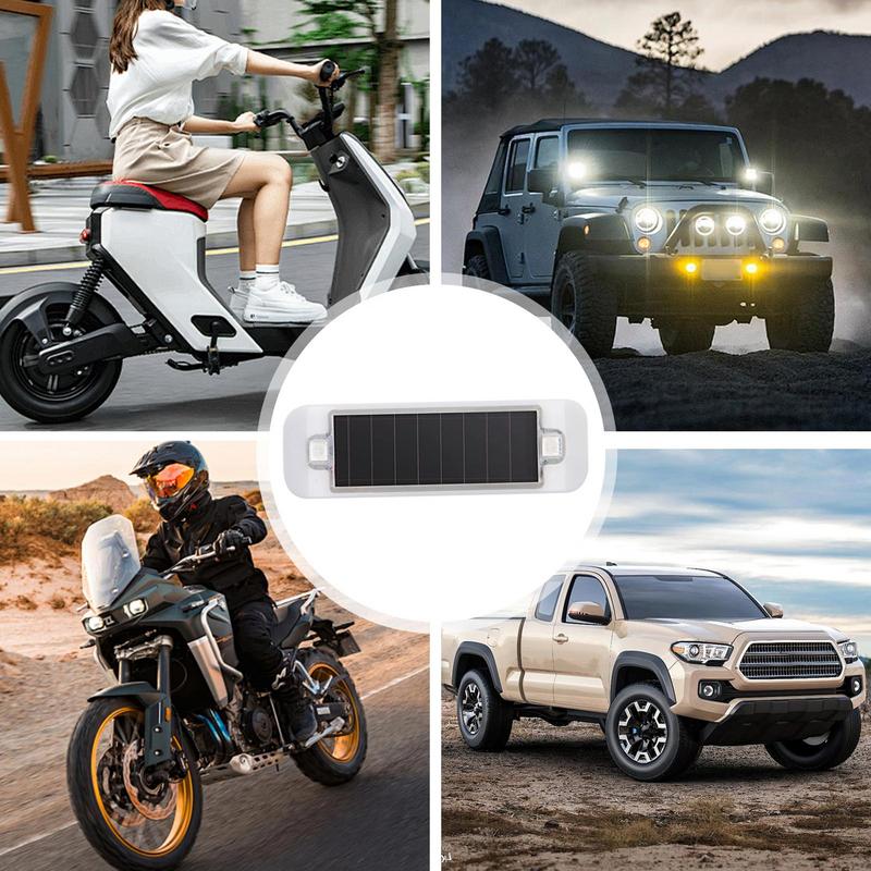 Światła Tylne Rowerowe Czujnik Wibracji Światło Solarne do Pojazdów Wodoodporne Samoprzylepne Światła Rowerowe do Pojazdów i Motocykli