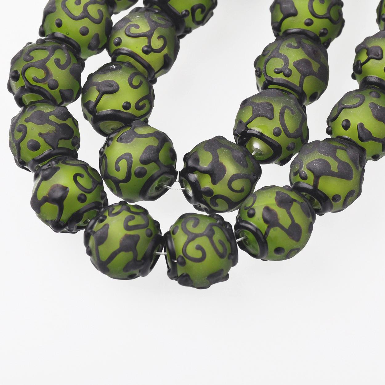 

5 шт. Большие круглые 18 мм матовые лэмпворк стеклянные свободные бусины для DIY поделок, аксессуары для изготовления ювелирных изделий 18mm-5pcs