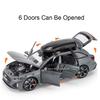 1:32 Rs6 Rs7 Alloy Miniature Models Diecast Car Toys 6 Doors Opened Sound Light Pull Back Metal Vehices Children's Holiday Gifts