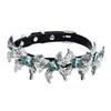 Leather Necklace Multi-Butterfly Combination Leather Collar Arm Arm Ring Fashion Personality Female Rock Hip Hop
