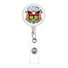 Scroll Badge Glass Id Holder Badge Holder 3 * 8cm Life Badge For Office Use Mental Health Healthcare Worker