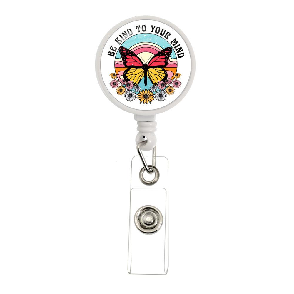 Scroll Badge Glass Id Holder Badge Holder 3 * 8cm Life Badge For Office Use Mental Health Healthcare Worker